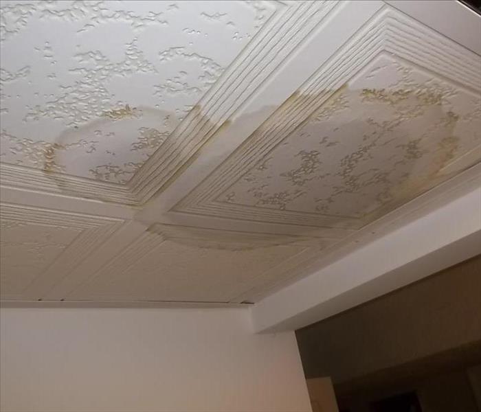 Water stain on ceiling